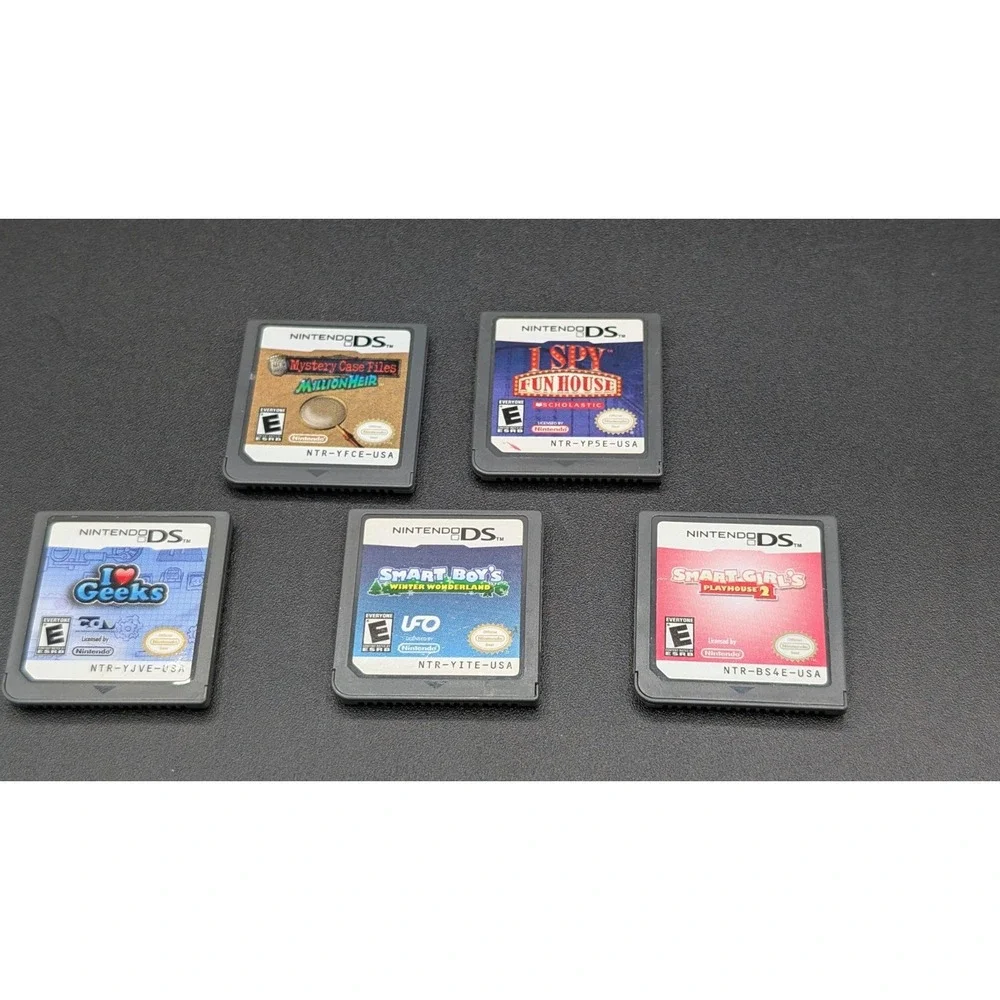 Nintendo DS Smart Boys & Girls And More Games Mixed Lot of 5 Cartridges Only